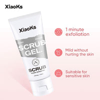 [Buy One Get Two Free]Xiaoks Scrub Gel Exfoliating Facial Cleanser for All Skin Types - Gentle Aroma Deep Cleansing Moisturizing Radiant Skin Care Solution